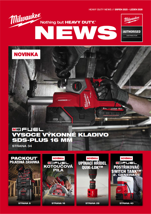 HEAVY DUTY NEWS: Novinky Milwaukee jsou tady!