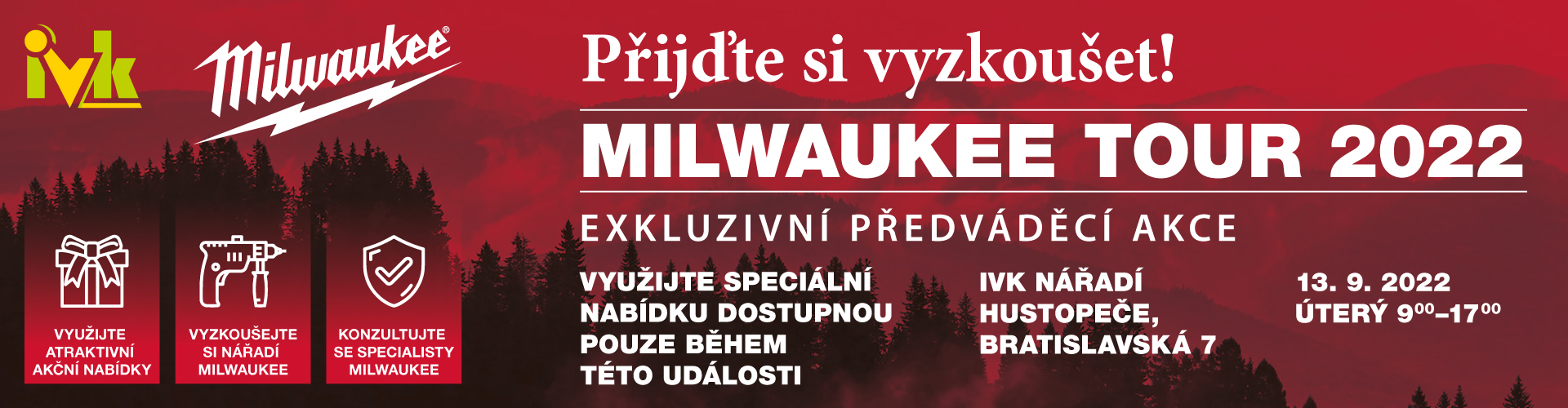 Milwaukee tour 2022 - IVK Bratislavská Hustopeče